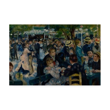 TRADEMARK FINE ART Pierre-Auguste Renoir 'Le Moulin de la Galette' Canvas Art, 14x19 BL0219-C1419GG